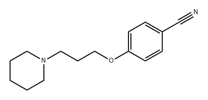 Benzonitrile, 4-[3-(1-piperidinyl)propoxy]- Struktur