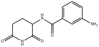 Benzamide, 3-amino-N-(2,6-dioxo-3-piperidinyl)- Struktur