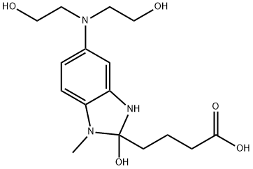 1H-Benzimidazole-2-butanoic acid, 5-[bis(2-hydroxyethyl)amino]-2,3-dihydro-2-hydroxy-1-methyl-