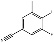 3-fluoro-4-iodo-5-methylbenzonitrile Struktur