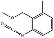 Benzene, 1-isocyanato-2-(methoxymethyl)-3-methyl- Struktur