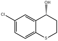 2H-1-Benzothiopyran-4-ol, 6-chloro-3,4-dihydro-, (4R)- Struktur