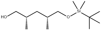 1-Pentanol, 5-[[(1,1-dimethylethyl)dimethylsilyl]oxy]-2,4-dimethyl-, (2S,4R)- Struktur