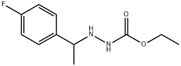 N'-(p-Fluoro-α-methylbenzyl)carbazic acid ethyl ester Struktur