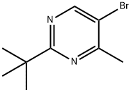 5-Bromo-2-(1,1-dimethylethyl)-4-methylpyrimidine Struktur