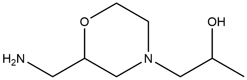 4-Morpholineethanol,2-(aminomethyl)-α-methyl- Struktur