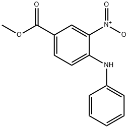 Benzoic acid, 3-nitro-4-(phenylamino)-, methyl ester Struktur