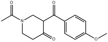 4-Piperidinone, 1-acetyl-3-(4-methoxybenzoyl)-