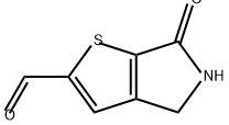 4H-Thieno[2,3-c]pyrrole-2-carboxaldehyde, 5,6-dihydro-6-oxo- Struktur