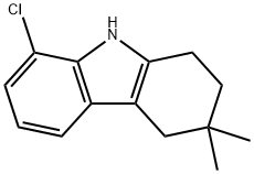 1H-Carbazole, 8-chloro-2,3,4,9-tetrahydro-3,3-dimethyl- Struktur