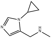 1H-Imidazole-5-methanamine, 1-cyclopropyl-N-methyl- Struktur