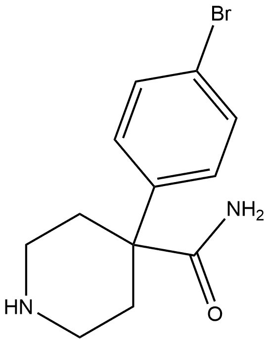 4-(4-Bromophenyl)-4-piperidinecarboxamide Struktur