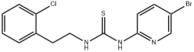 Thiourea, N-(5-bromo-2-pyridinyl)-N'-[2-(2-chlorophenyl)ethyl]- Struktur