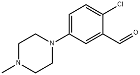 2-chloro-5-(4-methylpiperazin-1-yl)benzaldehyde Struktur