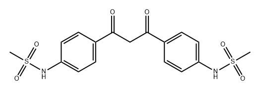 Methanesulfonamide, N,N'-[(1,3-dioxo-1,3-propanediyl)di-4,1-phenylene]bis- (9CI) Struktur