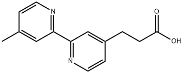 4''-Methyl-2,2''-bipyridine-4-propionic acid Struktur