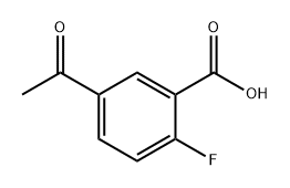 Benzoic acid, 5-acetyl-2-fluoro- Struktur