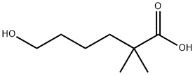 Hexanoic acid, 6-hydroxy-2,2-dimethyl- Struktur