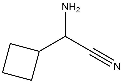 Cyclobutaneacetonitrile, α-amino- Struktur