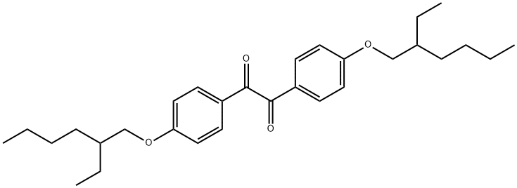 1,2-Ethanedione, 1,2-bis[4-[(2-ethylhexyl)oxy]phenyl]- Struktur