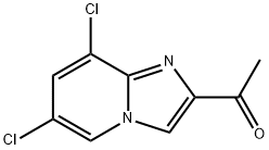 1-{6,8-dichloroimidazo[1,2-a]pyridin-2-yl}ethan-1- one Struktur