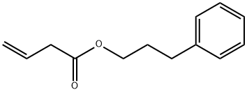 3-Butenoic acid 3-phenylpropyl ester Struktur