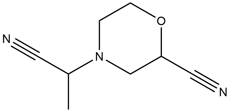 4-Morpholineacetonitrile, 2-cyano-α-methyl Struktur