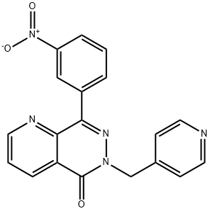 Pyrido[2,3-d]pyridazin-5(6H)-one, 8-(3-nitrophenyl)-6-(4-pyridinylmethyl)- Struktur