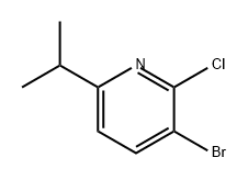 Pyridine, 3-bromo-2-chloro-6-(1-methylethyl)- Struktur