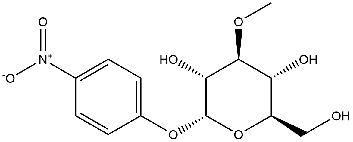 α-D-Glucopyranoside, 4-nitrophenyl 3-O-methyl- Struktur