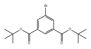 1,3-Benzenedicarboxylic acid, 5-bromo-, 1,3-bis(1,1-dimethylethyl) ester Struktur