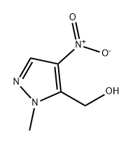 1H-Pyrazole-5-methanol, 1-methyl-4-nitro- Struktur