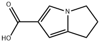 1H-Pyrrolizine-6-carboxylic acid, 2,3-dihydro- Struktur