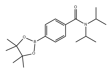 Benzamide, N,N-bis(1-methylethyl)-4-(4,4,5,5-tetramethyl-1,3,2-dioxaborolan-2-yl)- Struktur