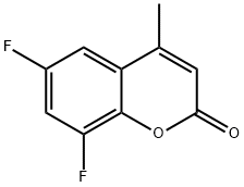 2H-1-Benzopyran-2-one, 6,8-difluoro-4-methyl- Struktur