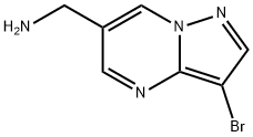 (3-bromopyrazolo[1,5-a]pyrimidin-6-yl)methanamine Struktur