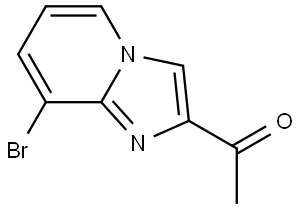 1-{8-bromoimidazo[1,2-a]pyridin-2-yl}ethan-1-one Struktur