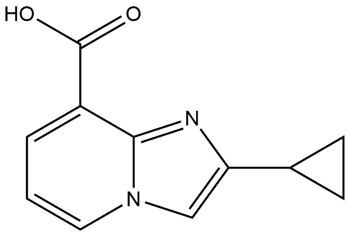 2-cyclopropylimidazo[1,2-a]pyridine-8-carboxylic acid Struktur