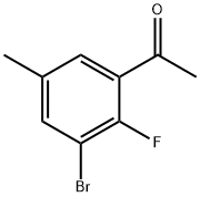 Ethanone, 1-(3-bromo-2-fluoro-5-methylphenyl)- Struktur