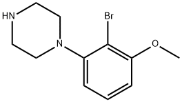 1-(2-bromo-3-methoxyphenyl)piperazine Struktur