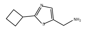 5-Thiazolemethanamine, 2-cyclobutyl- Struktur