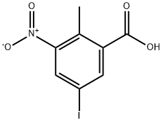 Benzoic acid, 5-iodo-2-methyl-3-nitro- Struktur