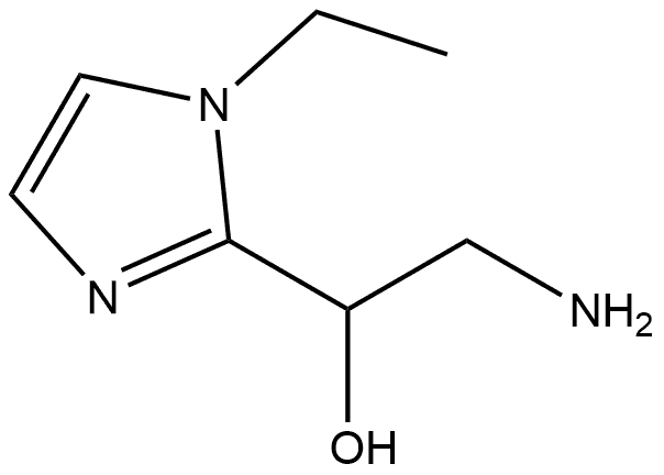 2-amino-1-(1-ethyl-1H-imidazol-2-yl)ethan-1-ol Struktur