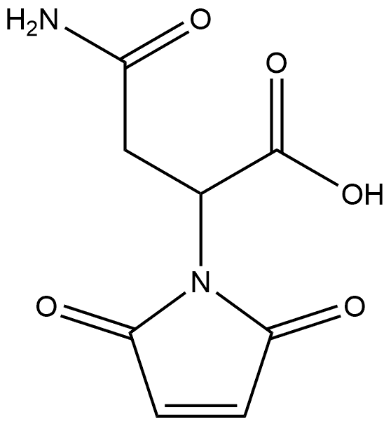 4-Amino-2-maleimido-4-oxobutanoic acid Struktur