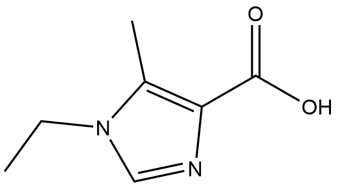 1-ethyl-5-methyl-1H-imidazole-4-carboxylic acid Struktur