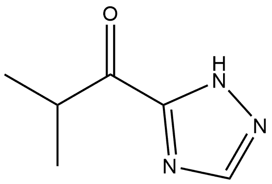 2-methyl-1-(1H-1,2,4-triazol-5-yl)propan-1-one Struktur