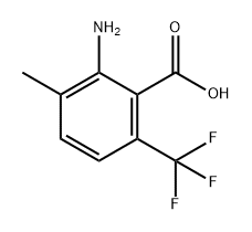 Benzoic acid, 2-amino-3-methyl-6-(trifluoromethyl)- Struktur