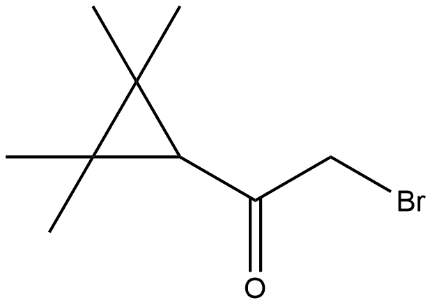 2-Bromo-1-(2,2,3,3-tetramethylcyclopropyl)ethanone Struktur