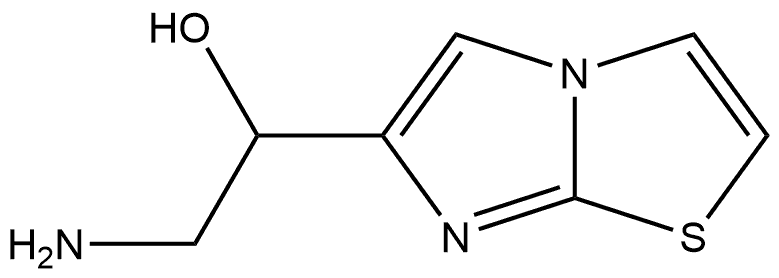 2-amino-1-(imidazo[2,1-b]thiazol-6-yl)ethan-1-ol Struktur