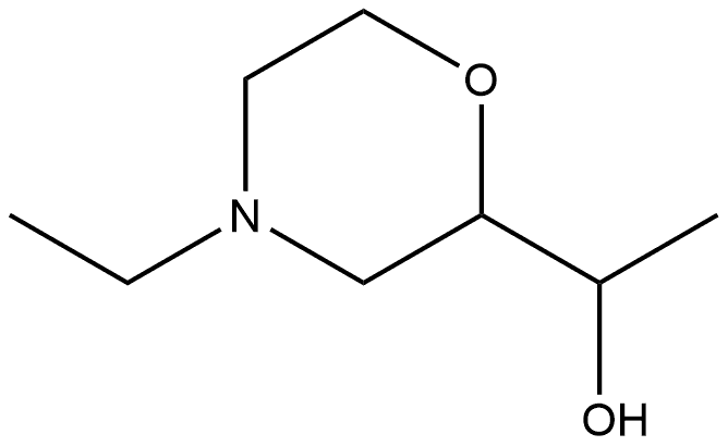 2-Morpholinemethanol,4-ethyl-α-methyl- Struktur